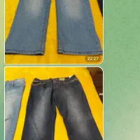 دوتا شلوار لی درحدنو فری سایز تا ۴۸