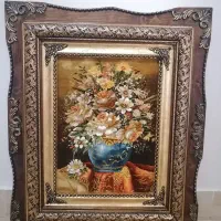 تابلوفرش دستباف گل