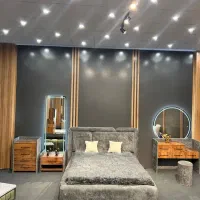 سرویس خواب ۱۲تیکه وتشک رویال مصنوعات چوبی یاتاش|تخت و سرویس خواب|گرگان, |دیوار