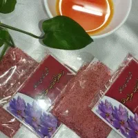 زعفران با پودر شکر