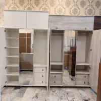 جاکفشی کمدلباس اجرای کمد لباس و دراور طراحی میز|جاکفشی، کمد، دراور|مشهد, نکاح|دیوار