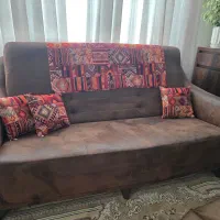 کاناپه سه نفره چرم پارچه|مبلمان خانگی و میز عسلی|پردیس, فاز ۵|دیوار