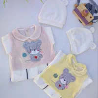 سرهمی و کلاه مخمل طرح خرس|کفش و لباس بچه|بروجرد, |دیوار