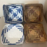 سبد و جای لباس چرک حصیری دستباف زیبا