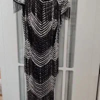 پیراهن ملیله دوری تمام کار ریشه دار