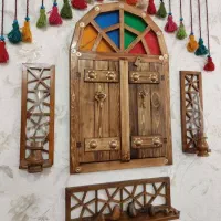 پنجره سنتی با چوب روسی|صنایع دستی و سایر لوازم تزئینی|تهران, شهرک ابوذر|دیوار