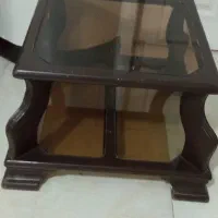 یک جلو مبلی و دو عسلی تمام چوب (افسریه)|مبلمان خانگی و میز عسلی|تهران, قصر فیروزه ۲|دیوار