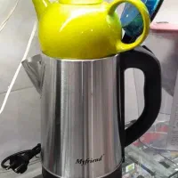 کتری استیل ۲ لیتری و قوری چینی مقصود فقط ۱۲۰۰ نو