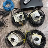 ۴عدد دوربین با دستگاه وسیم اداپتور|دوربین مداربسته|اردبیل, |دیوار