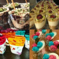 دسر و ژله و انواع کیک کافی شاپ