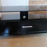 میز تلوزیون شیشه ای مشکی خارجی