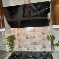 کابینت ملامین درجه +هود+سینگ+شیر الات|آب‌چکان و نظم‌دهنده ظروف|رشت, کوی حسینی|دیوار
