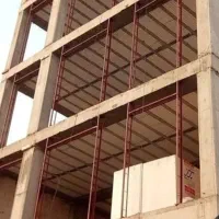 اجرای وال پست و نبش کشی و کاردر ارتفاع بدون داربست