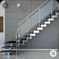 درب ضد سرقت نرده شیشه ای، استیل، لمینت کد F154|مصالح و تجهیزات ساختمان|رویان, |دیوار