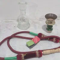 قلیان برگ با شیلنگ مخصوص چرم با سر استخوان|کلکسیون و سرگرمی|کرج, گلشهر|دیوار