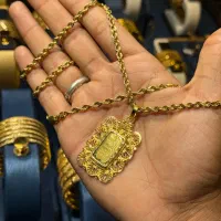 زنجیر طنابی و پلاک الیزابت(گالری محمد)