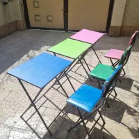 میز تحریر و‌صندلی تاشو