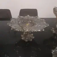 سرویس کریستال پایه برنز|ظروف سرو و پذیرایی|کرج, باغستان|دیوار