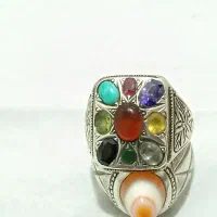 انگشتر ۹نگین کهنه بکربکر