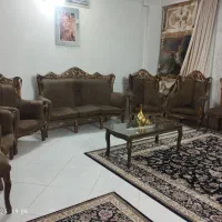 مبل نه نفره سالم تمیز چوب روس محکم با 3عدد میز|مبلمان خانگی و میز عسلی|مشهد, کشاورز|دیوار