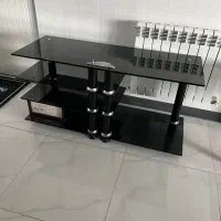 میز تلوزیون شیشه ای مشکی میر
