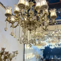 لوستر مدل آرامیس برنز اصل|لوستر و چراغ آویز|قم, کاسه گران|دیوار