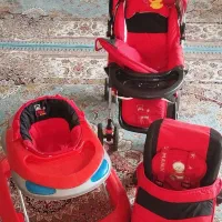 ست نوزادی کالسکه و کریر و روروک
