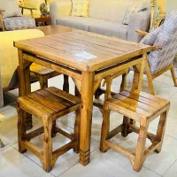 ناهارخوری خرگوشی چوب روس زرکالا3|میز و صندلی غذاخوری|یاسوج, |دیوار