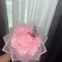 دسته گل ربانی / باکس ربانی|گل مصنوعی|قزوین, |دیوار