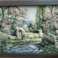 تابلو دست بافت|تابلو فرش|قم, دروازه ری|دیوار