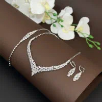 سرویس کامل نقره روکش طلا جواهری مونیزا کد3184|بدلیجات|تبریز, |دیوار