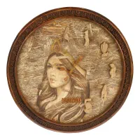 ساعت دیواری چوبی بیسورت مدل پر سوم