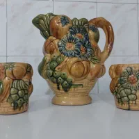 ظروف سفالی با قدمت ۵۰ ساله|کلکسیون اشیاء عتیقه|گرگان, |دیوار