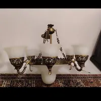 ۲ عدد لوستر ۸ شاخه ۱۱ شعله|لوستر و چراغ آویز|اسلام‌شهر, |دیوار