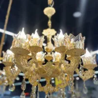 لوستر طلا سفید فروش تمام اقساطی|لوستر و چراغ آویز|ارومیه, |دیوار