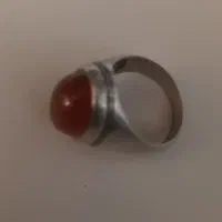 انگشتر‌نقره‌‌با‌سنگ‌عقیق‌اصل‌وتسبیح‌شاه‌مقصود