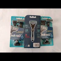 پخش ژیلت اصلی 6 تیغ 3 عددی صابون دار خارجی