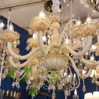 یه جفت لوستر کریستالی اصل زیر قیمت