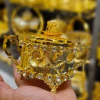 قَندانِ آبطلا۲۴اماراتی نگین الماسی درشت وارداتی|ظروف سرو و پذیرایی|مشهد, سلام|دیوار