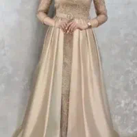 لباس مجلسی طلایی مناسب سایز ۴۲ ، ۴۴