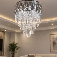 لوستر ۱۲شاخه ریموت دار قطر ۵۵