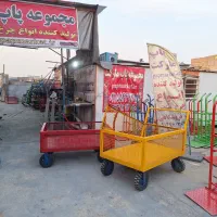 ترولی چهار چرخ ۳ تن اج دار گاری دستی چرخ آج دار|ابزارآلات|ری, بازار آهن|دیوار
