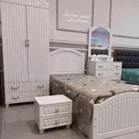 تخت خواب ام دی اف ست کمدوآرایشی کد۱۴|تخت و سرویس خواب|همدان, |دیوار