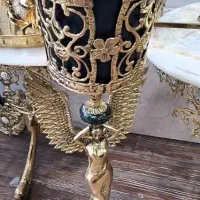 سطل و جا دستمال برنجی