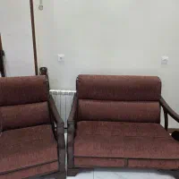 مبل ۴ نفره چوب گردو