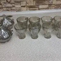 قندان و استکان شامپاینی