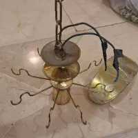 لوستر برنجی کریستالی