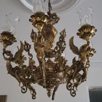 لوستر برنزی ۶شعله فرشته