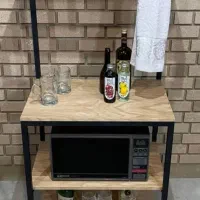 شلف ترکیب فلز و چوب|کتابخانه، شلف، قفسههای دیواری|رشت, حومه رشت|دیوار