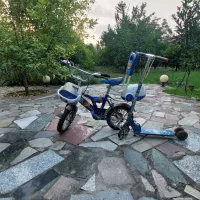 فروش یک عدد دوچرخه برای خردسالان به همراه اسکوتر